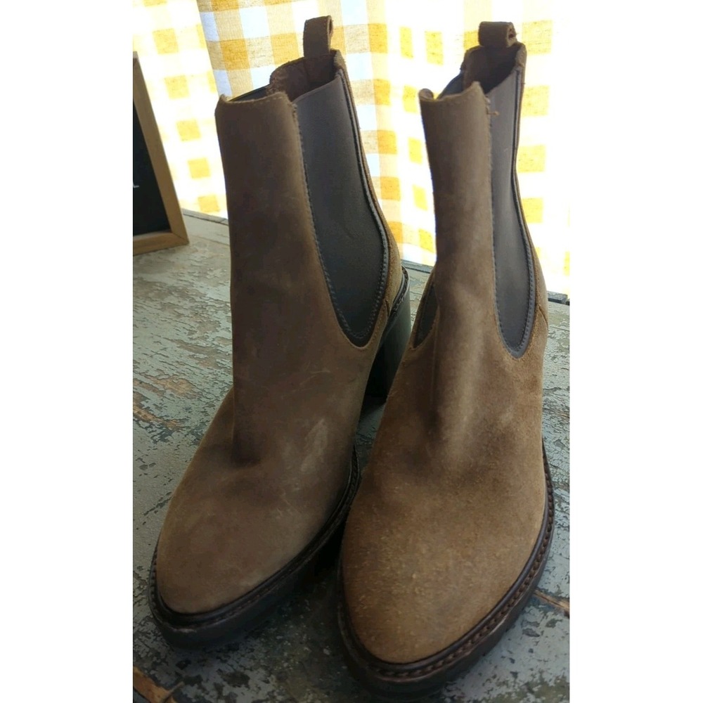 Women's Thursday Boot Co.‎ Size 8.5 Heel Boots Brown Leather Suede